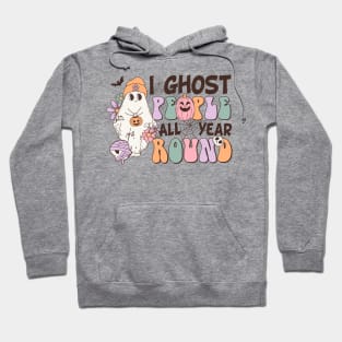 I Ghost People All Year Round Halloween Design Hoodie